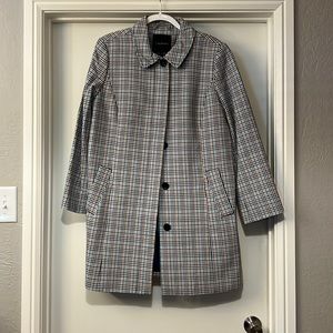Talbots Size 14 Plaid Trenchcoat